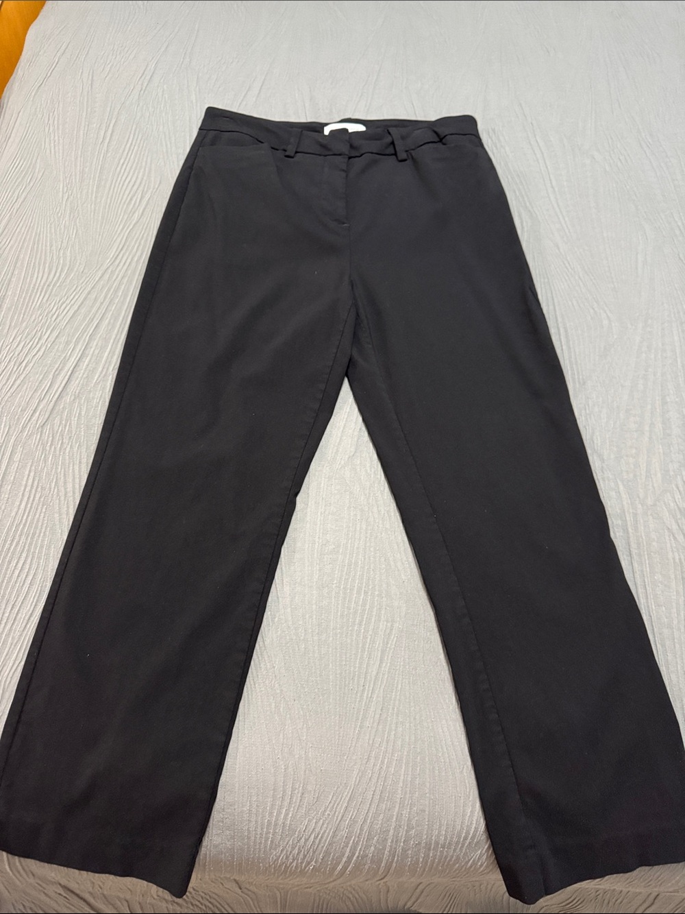 Liz Claiborne Black Straight-Leg Dress Trousers